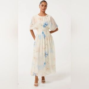 Ever New Eve Seam Detail Elegant Floral Maxi Spring/Summer/Wedding Guest Dress